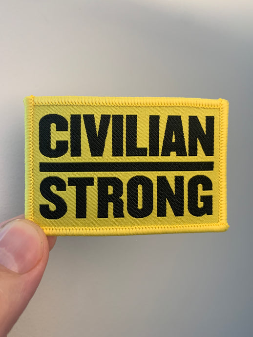 CIVILIAN STRONG Iron on Patch